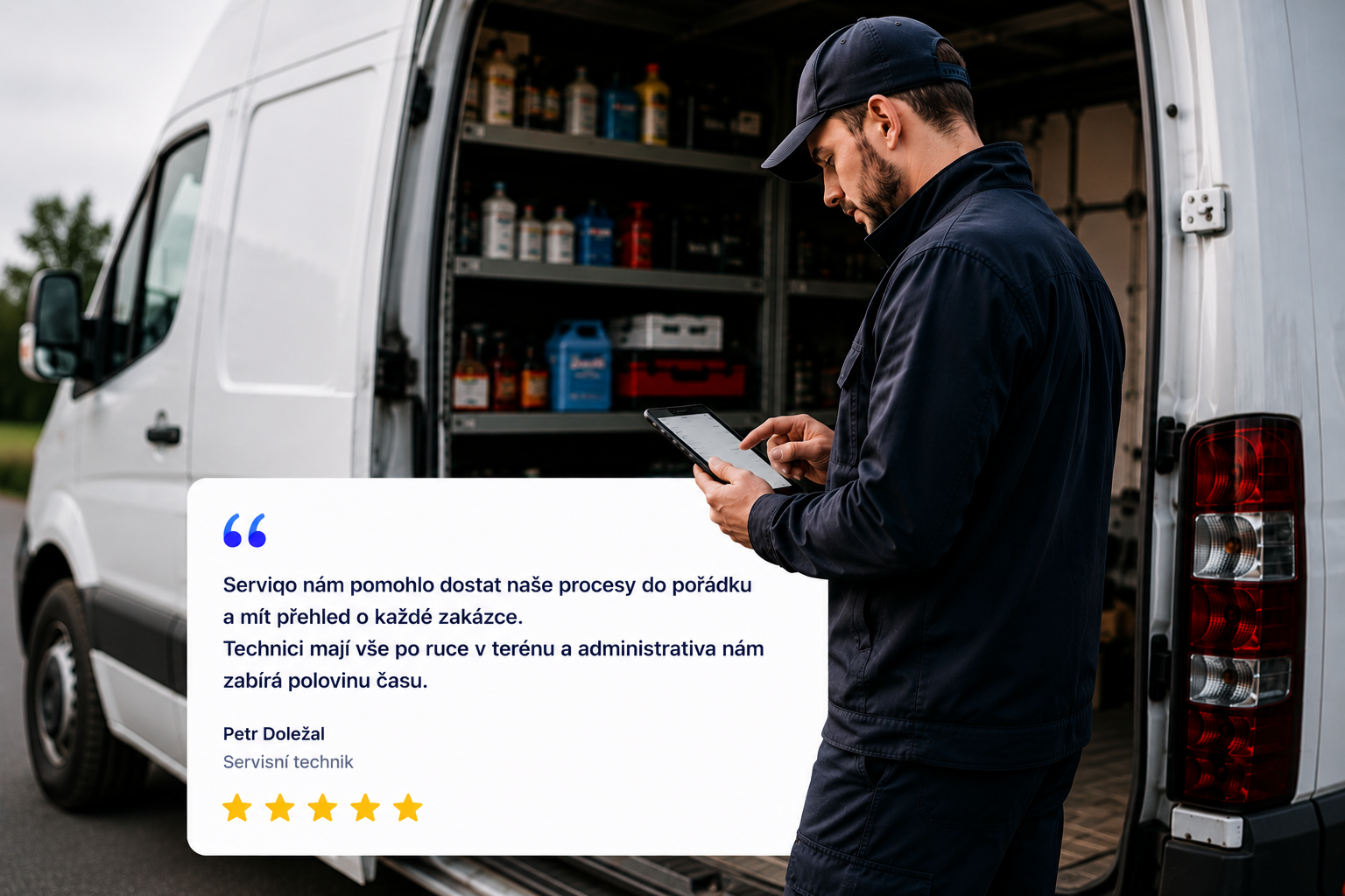 Servisní technik v terénu – Serviqo dalo procesy do pořádku